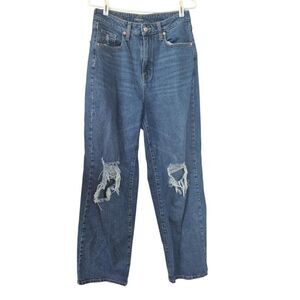 Wild Fable Highest Rise Baggy Jean Distressed Size 8/29
